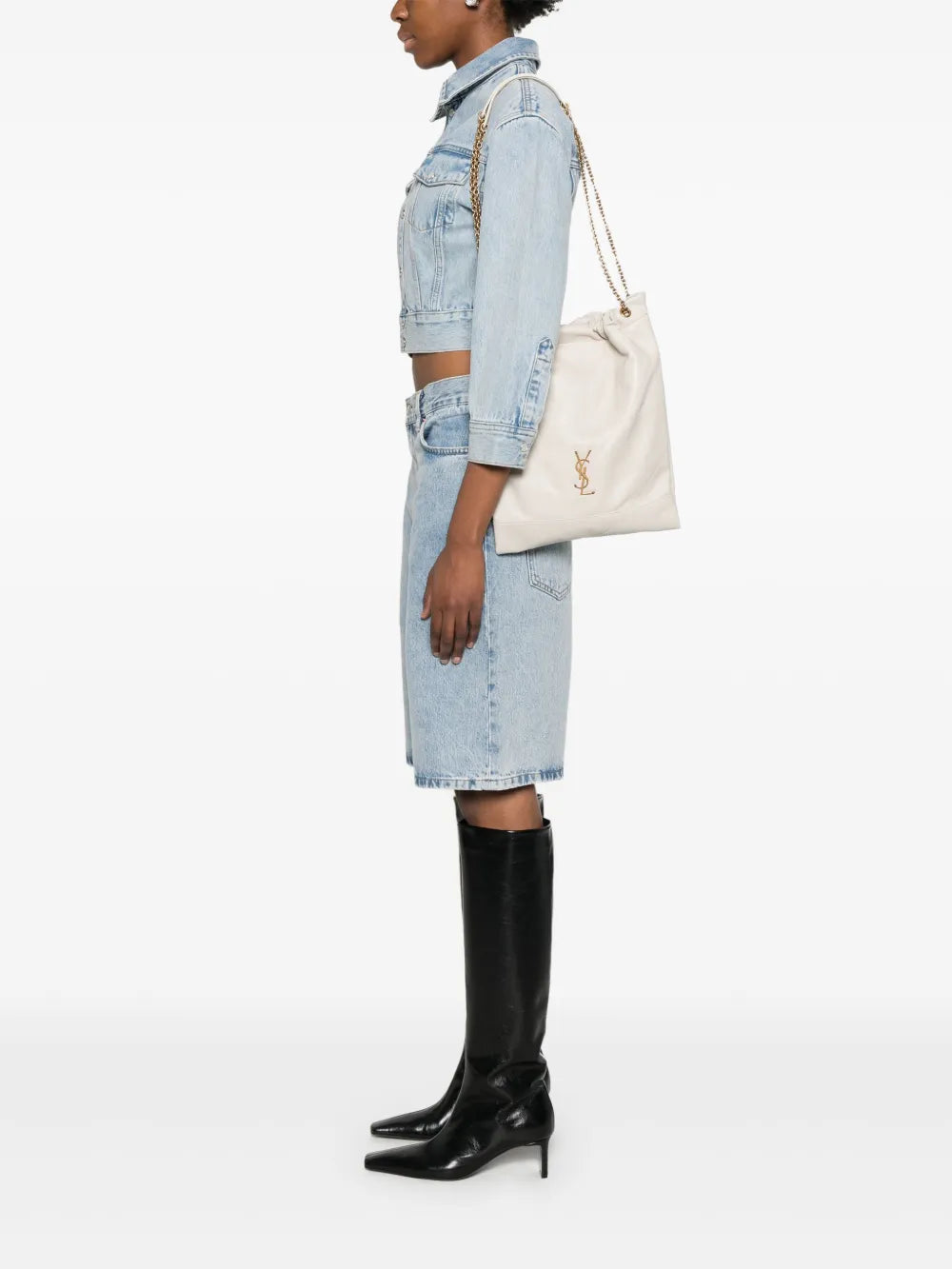 Saint Laurent Jamie Pochon Blanc Vintage – Retail
