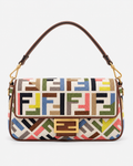 Fendi Baguette Multicolor FF – Canvas Ricamato