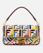 Fendi Baguette Multicolor FF – Canvas Ricamato
