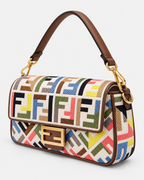 Fendi Baguette Multicolor FF – Canvas Ricamato