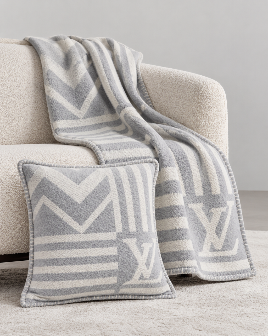 Louis Vuitton – Set Plaid e Cuscino