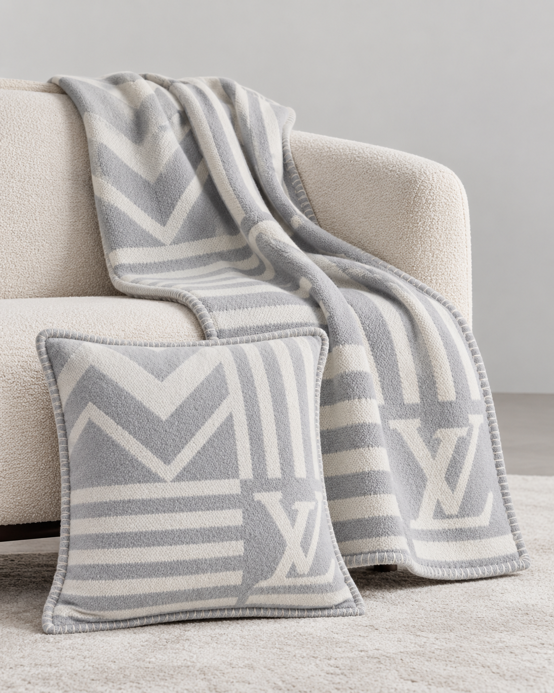 Louis Vuitton – Set Plaid e Cuscino
